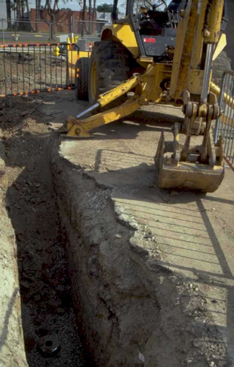 construction site excavation 2 1980s 1990s A4 Photo Print