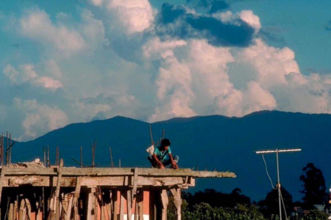 construction site nepal1980s 1990s A4 Photo Print