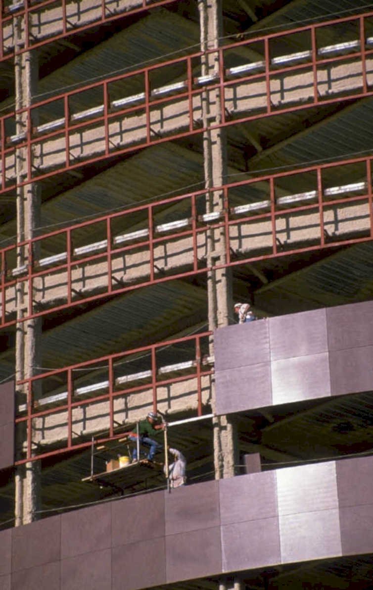 construction steel workers 1980s 1990s A4 Photo Print