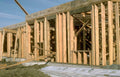 construction studs framing Vintage A4 Photo Print