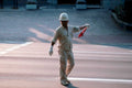 construction traffic parking1980s 1990s A4 Photo Print