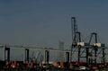 container terminal long 1980s 1990s A4 Photo Print
