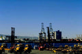 container yard silo 1980s 1990s A4 Photo Print