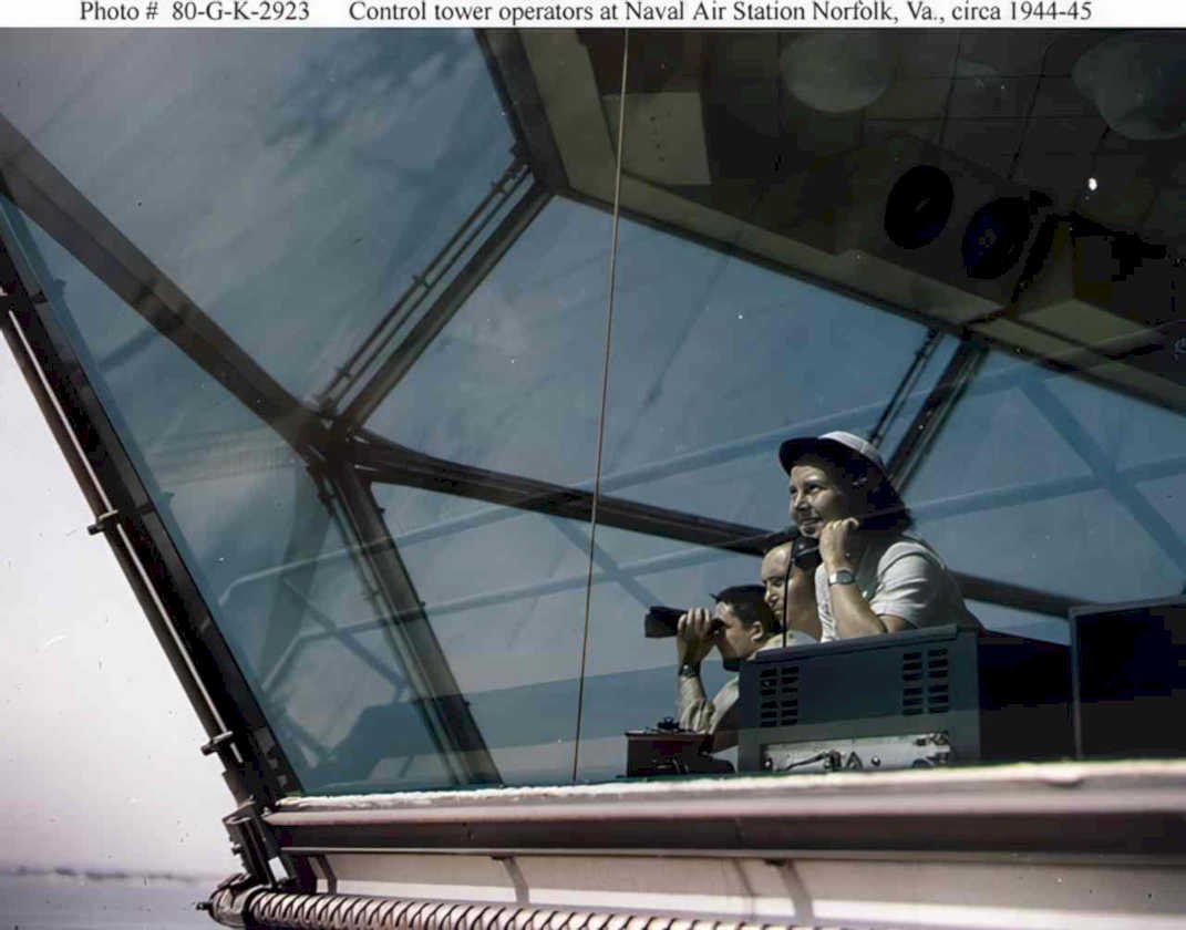 control tower norfolk Vintage world war A4 Photo Print