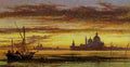 cooke Sunset Sky Salute And San Giorgio Maggiore Art A4 Photo Print