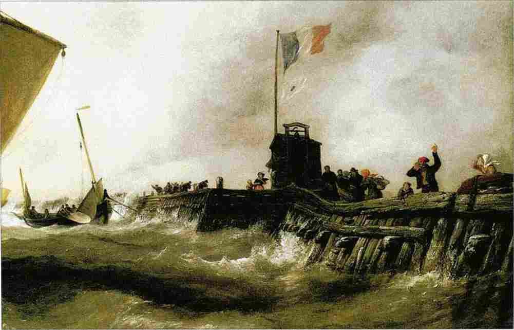 cooke calais pier sloop returning Art A4 Photo Print