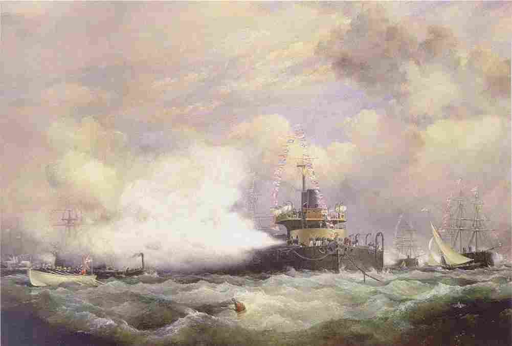 cooke hm turret ship devastation at spithead 23 6 1873 Art A4 Photo Print
