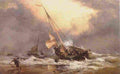 cooke north sea breeze on the dutch coast Art A4 Photo Print