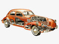 cord 810 1936 cutaway A4 Photo Print