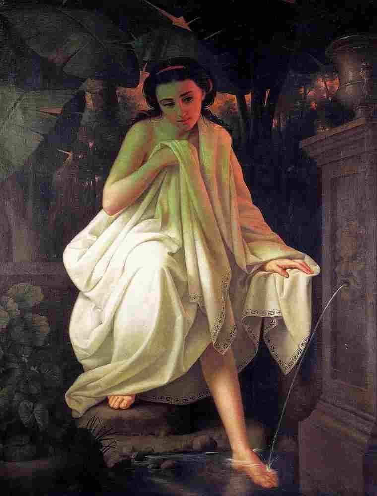 cordero woman bathing Art A4 Photo Print