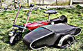 corgi motorbike A4 Photo Print