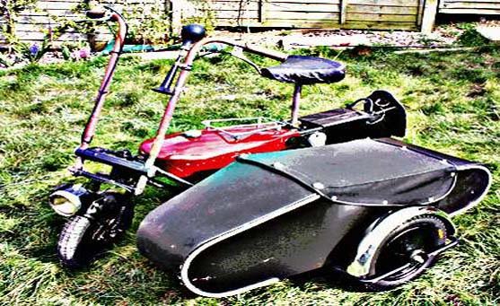 corgi motorbike A4 Photo Print