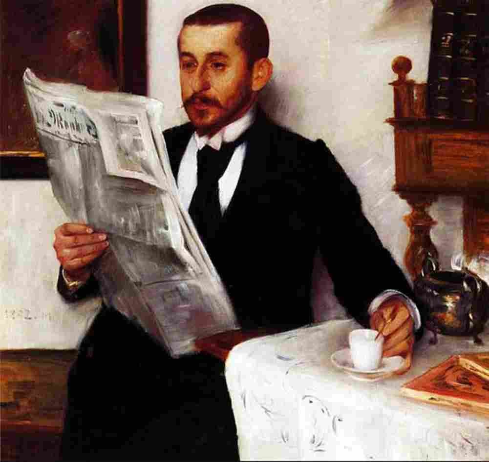 corinth lovis portrait of the painter benno becker Art A4 Photo Print