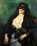 corinth lovis the black mask Art A4 Photo Print