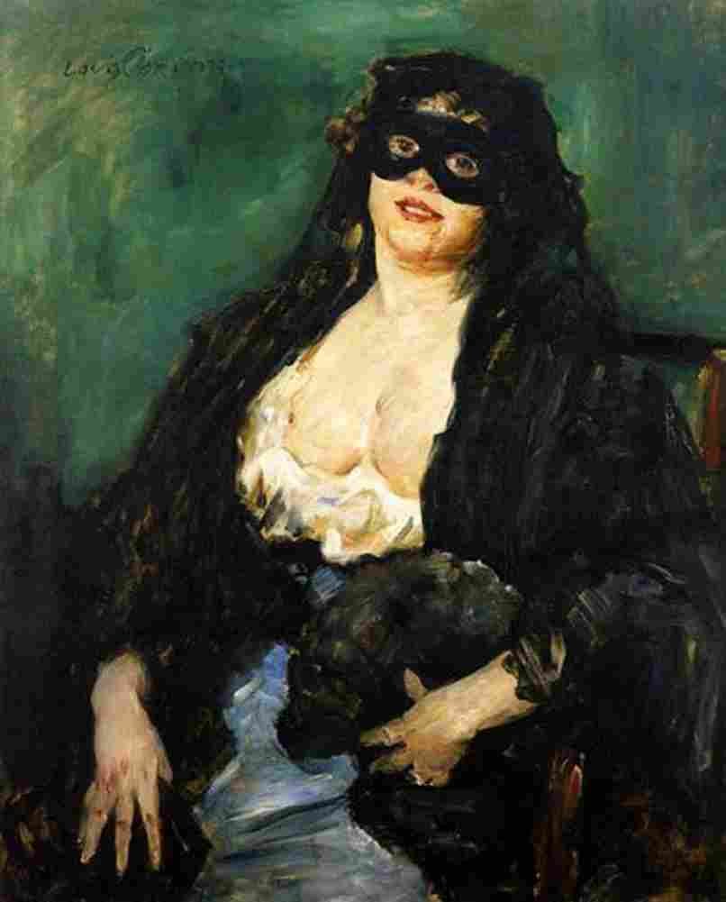 corinth lovis the black mask Art A4 Photo Print