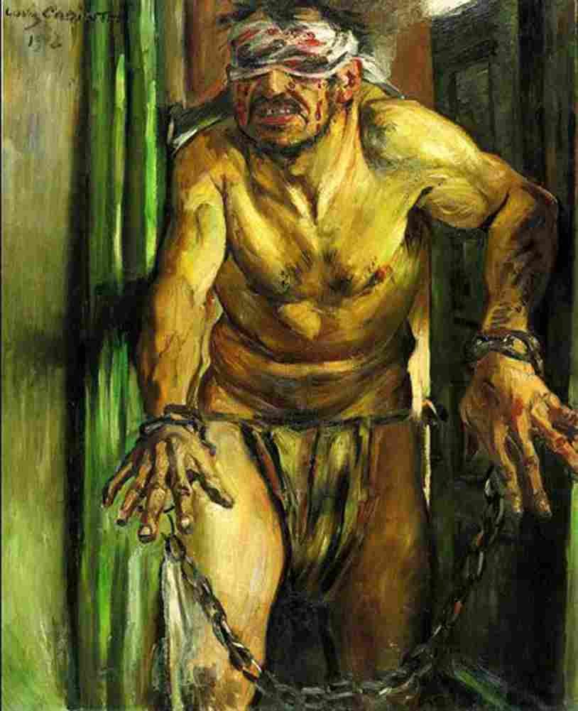 corinth lovis the blinded samson Art A4 Photo Print