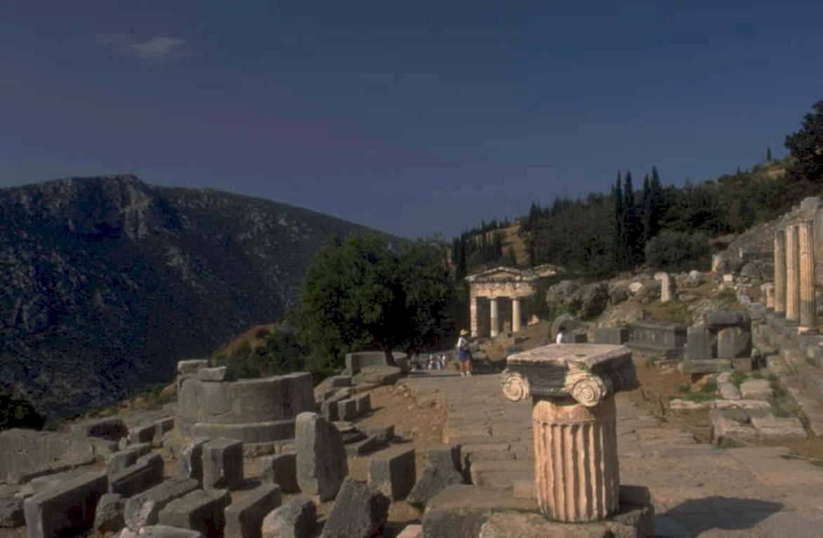 corinth temple ruins 1980s 1990s A4 Photo Print