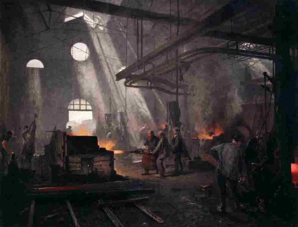 cormon an iron foundry Art A4 Photo Print