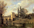 corot bridge at mantes Art A4 Photo Print