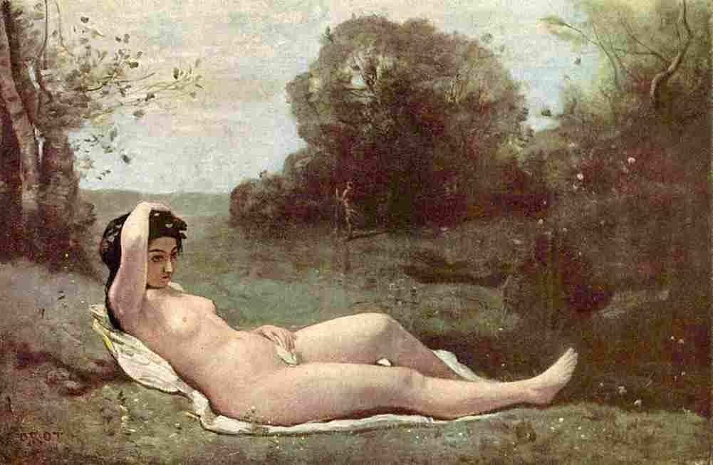 corot girl in the green Art A4 Photo Print