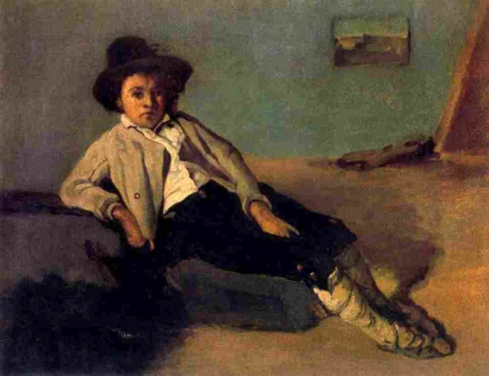 corot italian peasant boy Art A4 Photo Print
