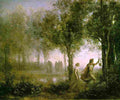 corot orpheus leading eurydice from the underworld Art A4 Photo Print