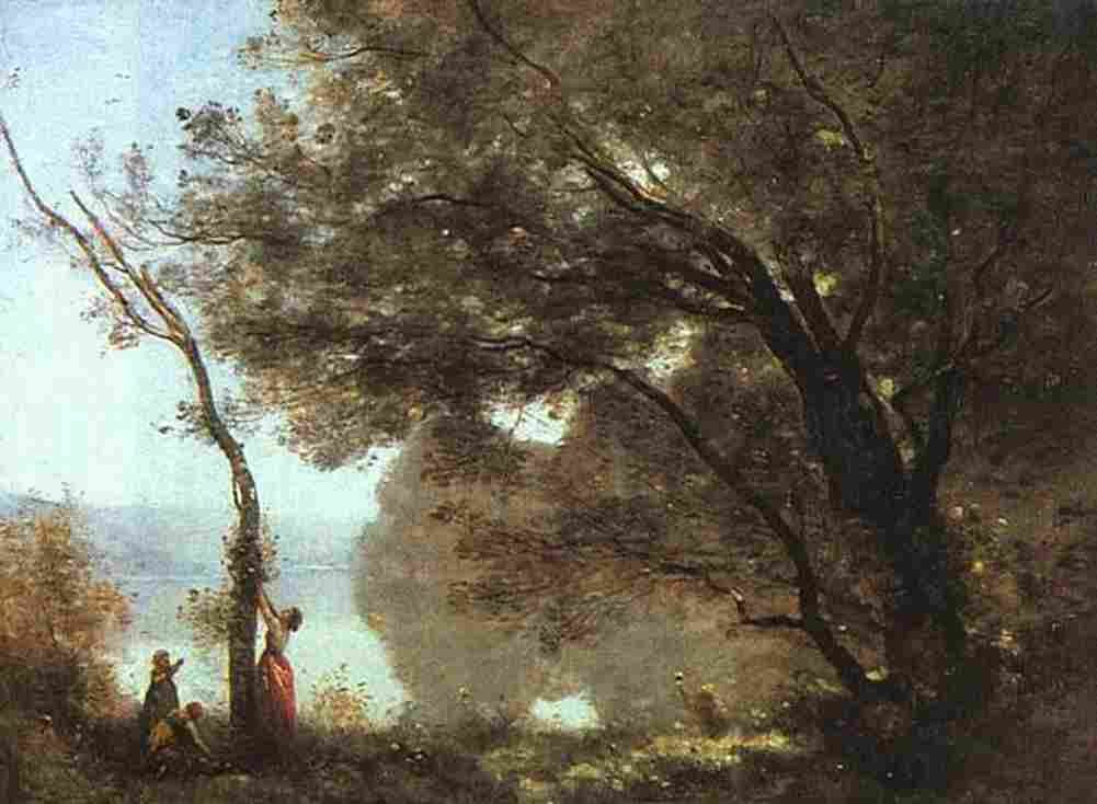 corot souvenir of mortefontaine Art A4 Photo Print