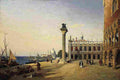 corot the piazzetta Art A4 Photo Print