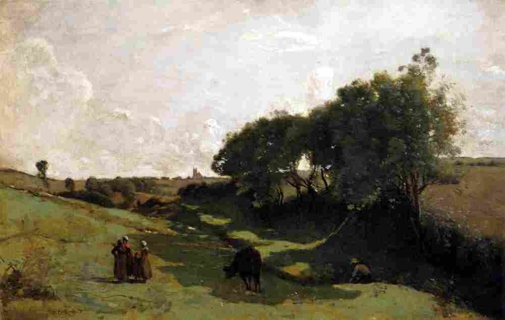 corot the vale Art A4 Photo Print