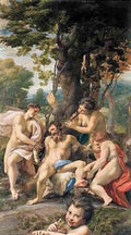 corregio Allegory of Vices Art A4 Photo Print