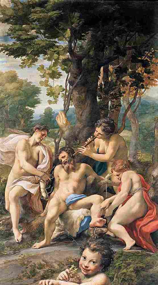 corregio Allegory of Vices Art A4 Photo Print