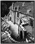 corsica corte mc escher 1929 A4 Photo Print