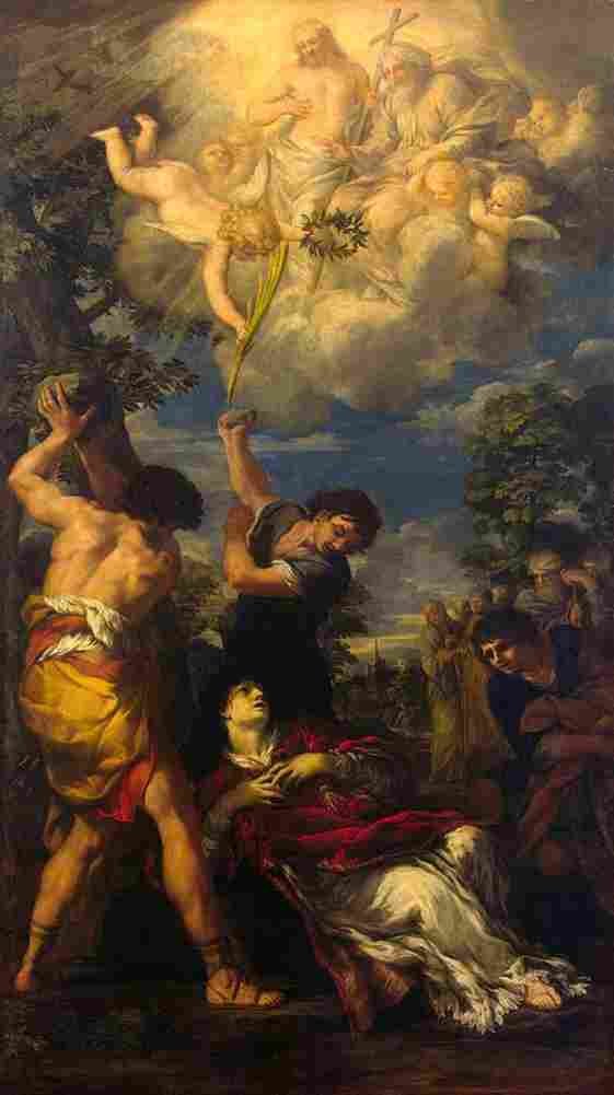 cortona the stoning of saint stephen Art A4 Photo Print
