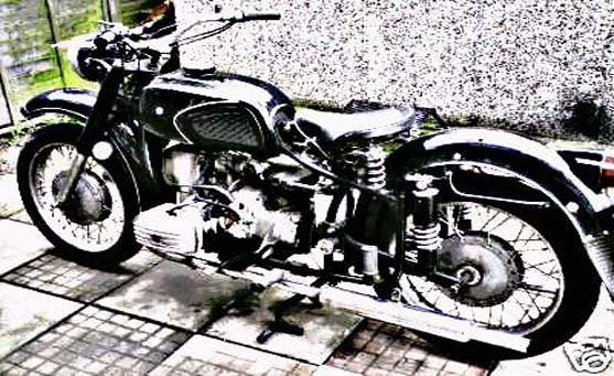cossack motorbike A4 Photo Print