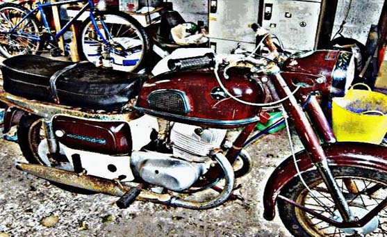 cossack voskhod (2) motorbike A4 Photo Print