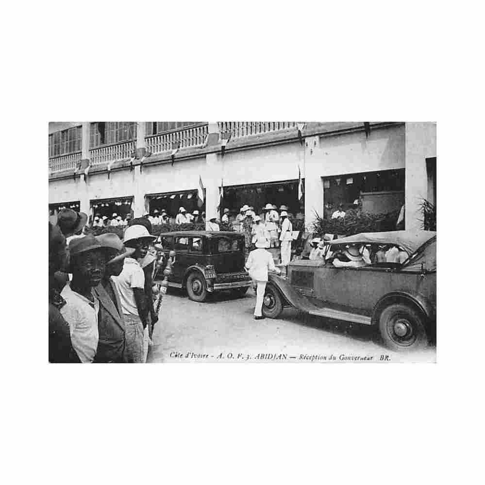 cote d ivoire abidjan reception du gouverneur ed bloc freres 3 Vintage A4 Photo Print