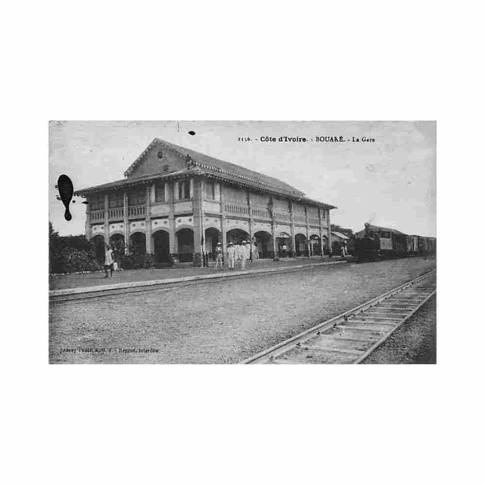 cote d ivoire bouake la gare ed lauroy 2156 Vintage A4 Photo Print