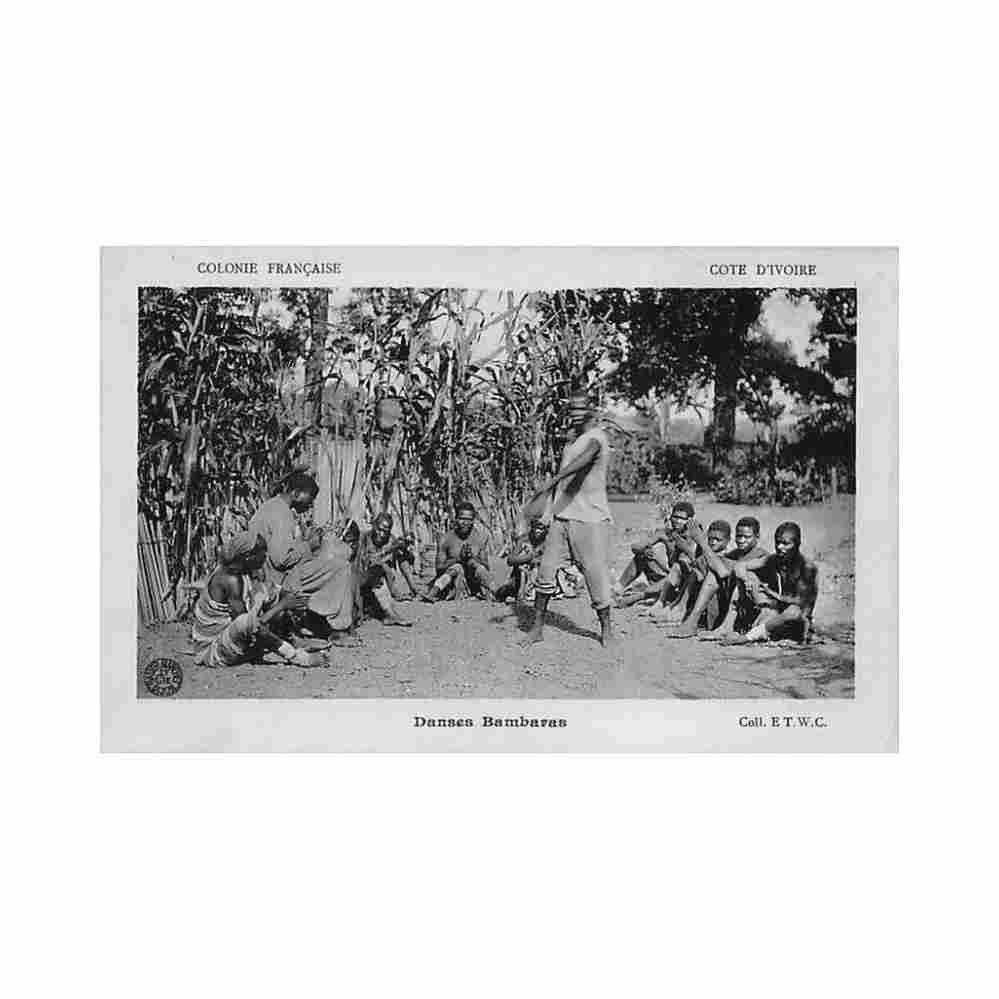 cote d ivoire danses bambaras ed etwc Vintage A4 Photo Print