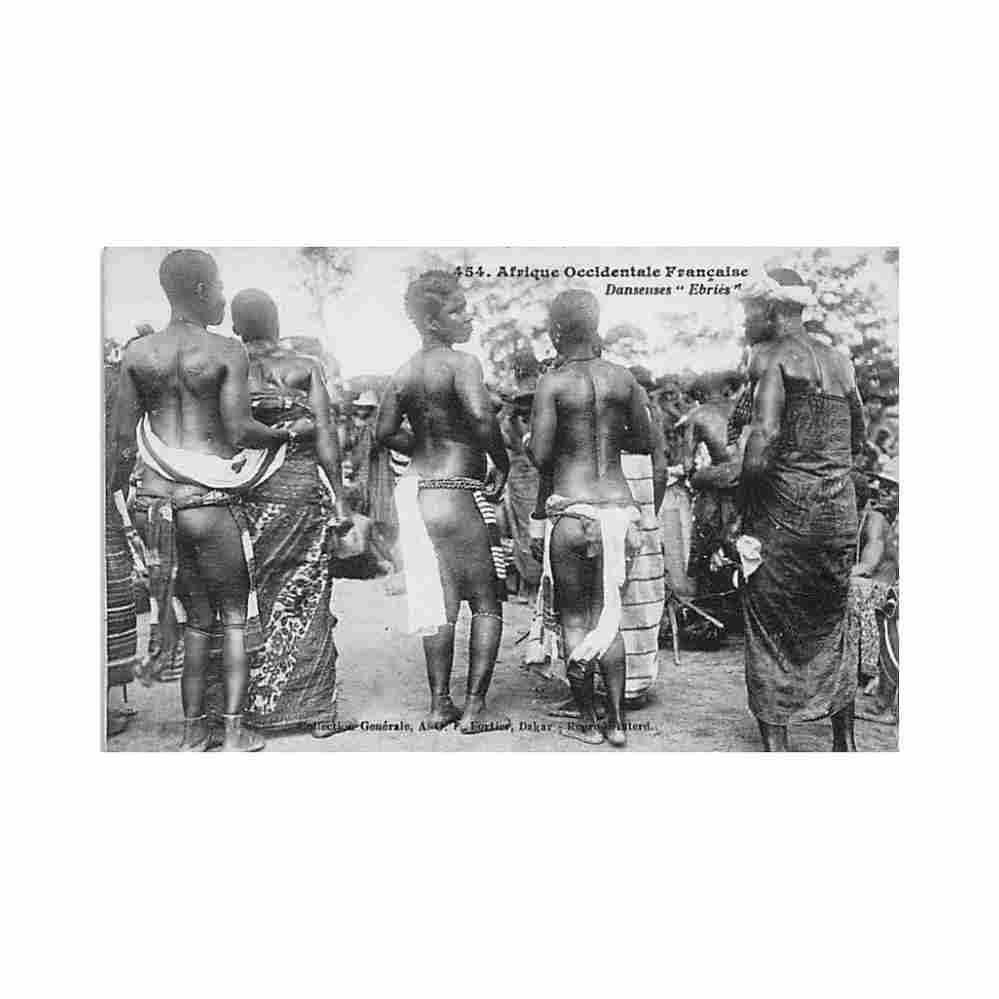 cote d ivoire danseuses ebries ed fortier 454 Vintage A4 Photo Print