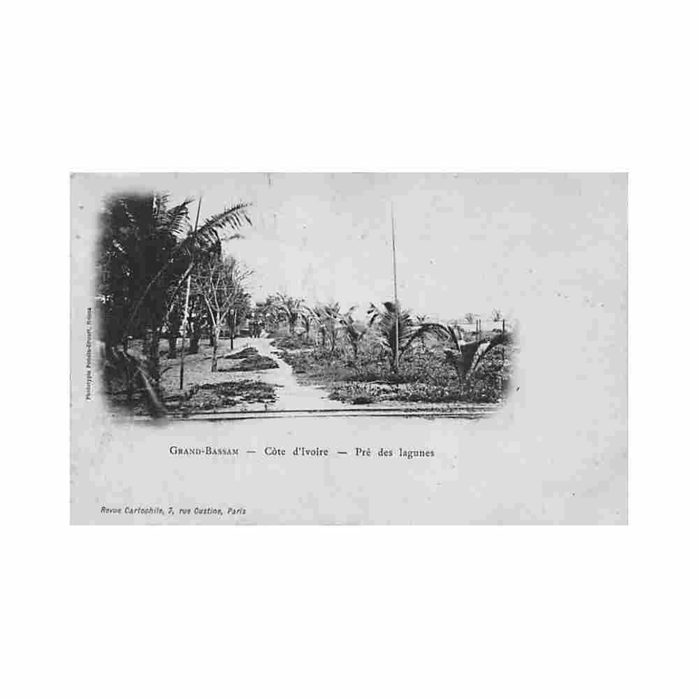 cote d ivoire grand bassam pre des lagunes ed revue cartophile Vintage A4 Photo Print