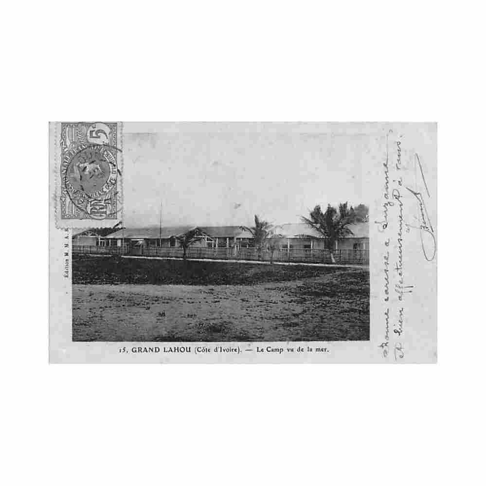cote d ivoire grand lahou le camp vu de la mer ed mm acb 15 Vintage A4 Photo Print