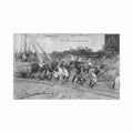 cote d ivoire mise a terre d une bille d acajou ed inconnu 10 Vintage A4 Photo Print