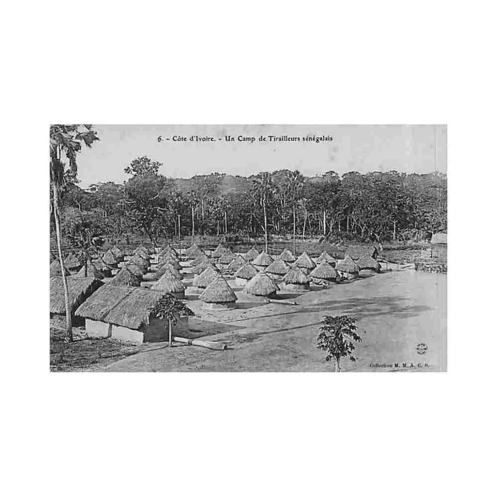 cote d ivoire un camp de tirailleurs senegalais ed mmacb 6 Vintage A4 Photo Print