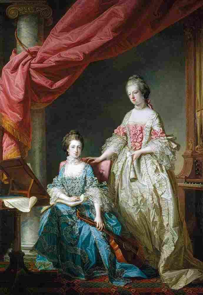 cotes Princess Louisa and Princess Caroline Art A4 Photo Print