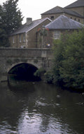 cotswolds building river 1980s 1990s A4 Photo Print