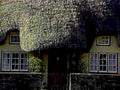 cottage thatched roof1980s 1990s A4 Photo Print