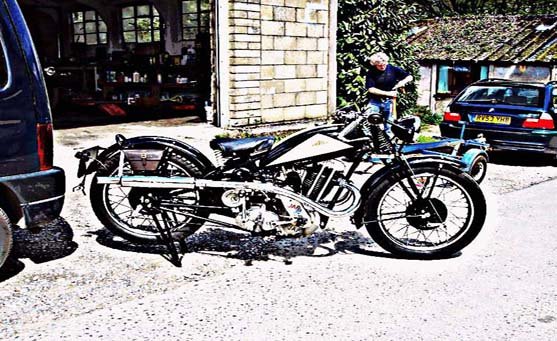 cotton jap 1934 motorbike A4 Photo Print