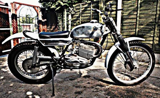 cotton minarelli motorbike A4 Photo Print