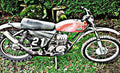 cotton scrambler motorbike A4 Photo Print