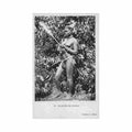 cotton spinner l martin 10 nu ethnique centrafrique fileuse de coton Vintage A4 Photo Print